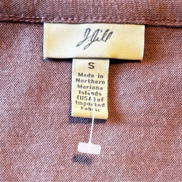 J. Jill Wrap Mauve Pink Blouse Rayon Blend Side Tie Size S - Picture 3 of 6